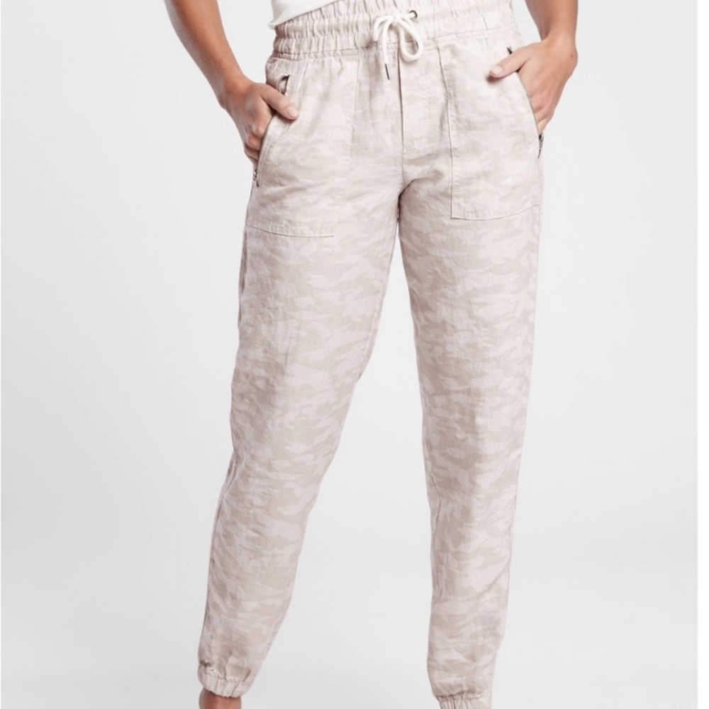 Athleta Cabo Tide Linen Jogger Size O